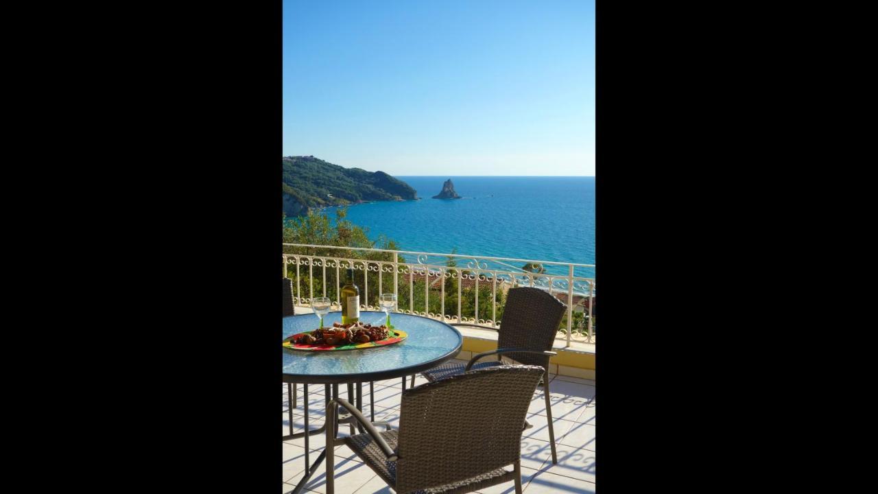 Natalia Apartment B With Panoramic Sea Views Of Agios Gordios Bay Buitenkant foto